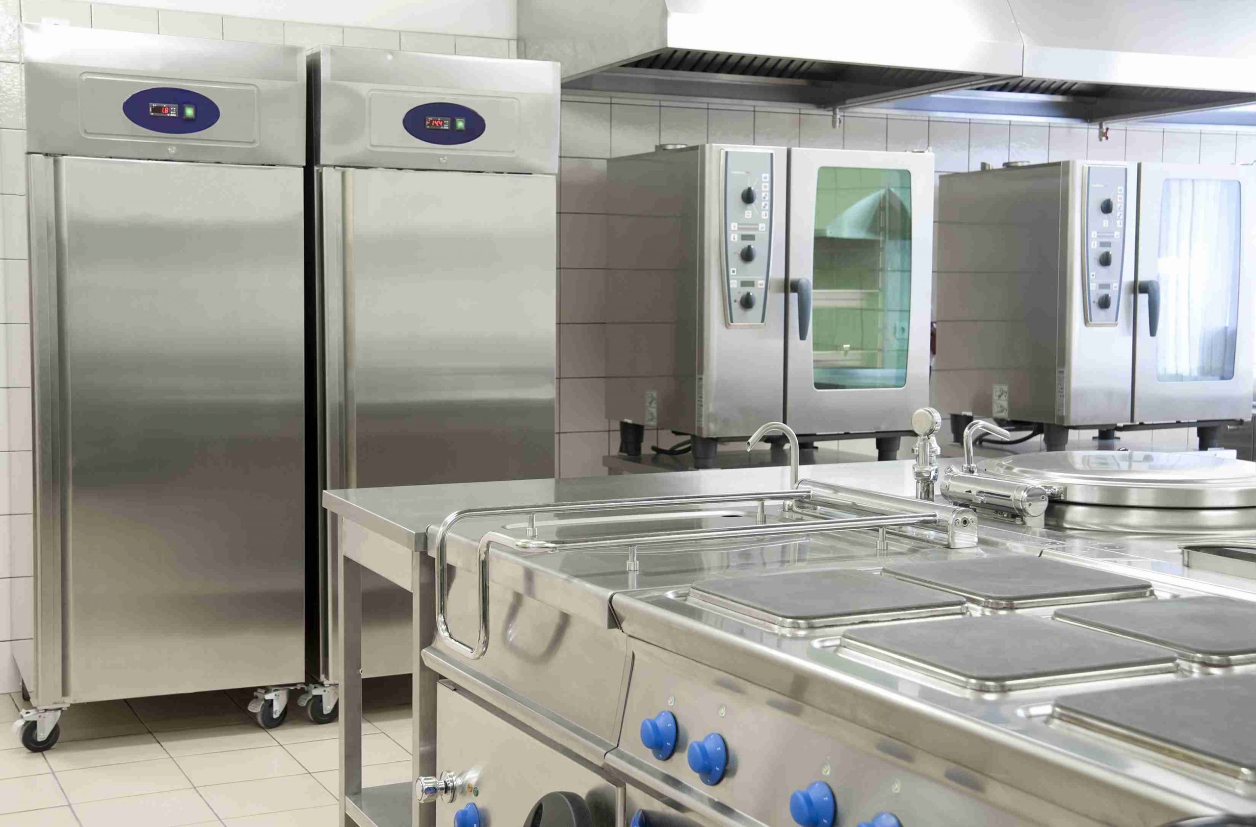 food equipment servicing in the kitchen